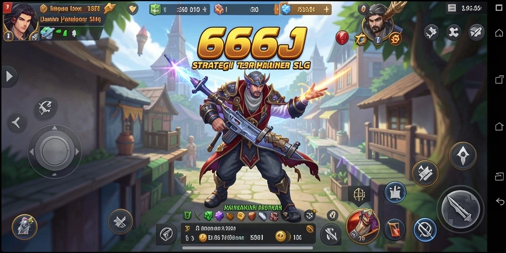 Tampilan menarik dari gameplay strategis 666J