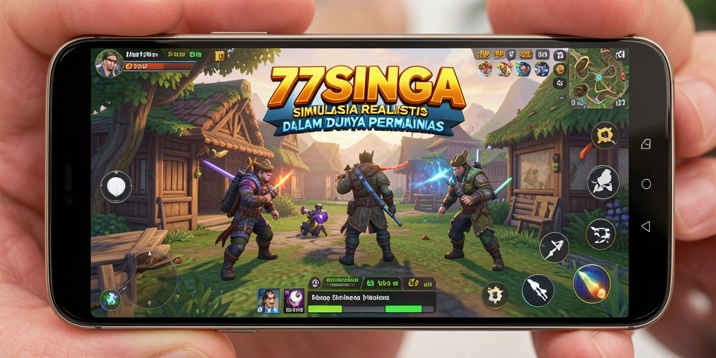 Screenshot 77SINGA menunjukkan gameplay yang menarik dan interaktif.