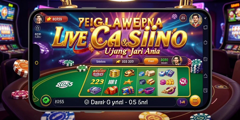 Tampilan gameplay Live Casino yang menarik di 8055.