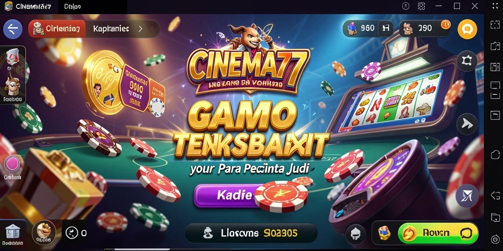 Tampilan menarik dari gameplay Kasino di CINEMA77.