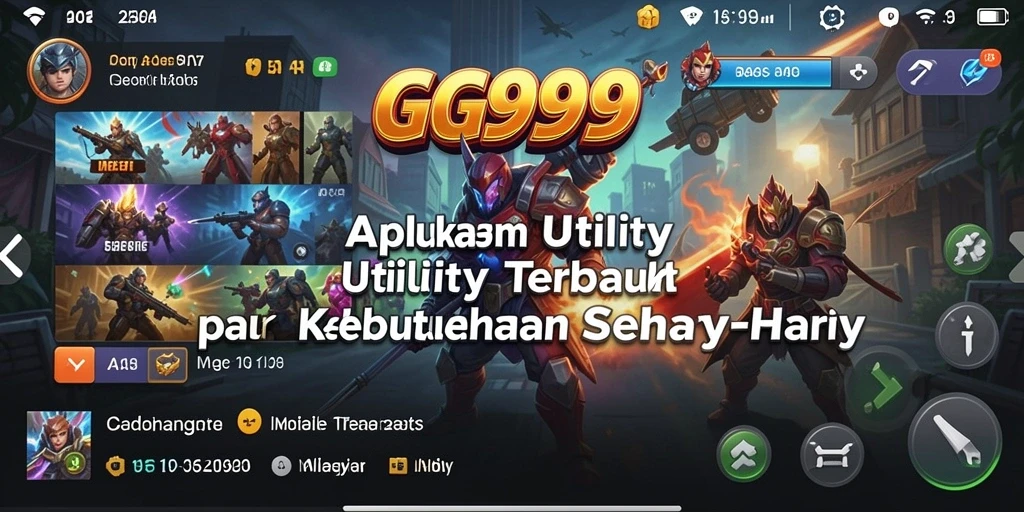 Tampilan antarmuka pengguna GG999 yang intuitif dan menarik.