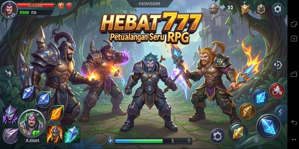Screenshot dari gameplay HEBAT777 yang menampilkan pertempuran seru.