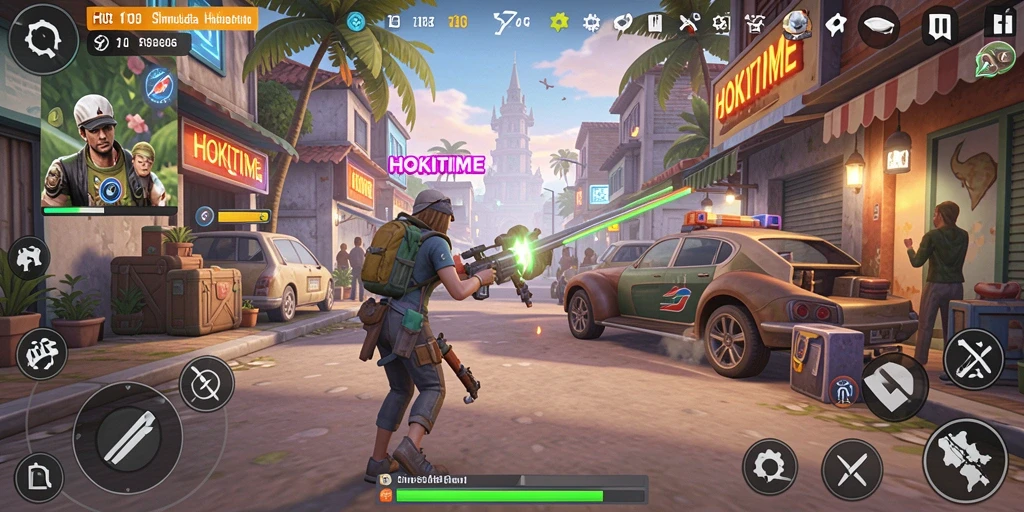 Tangkapan layar gameplay HOKITIME yang menarik dan penuh warna.