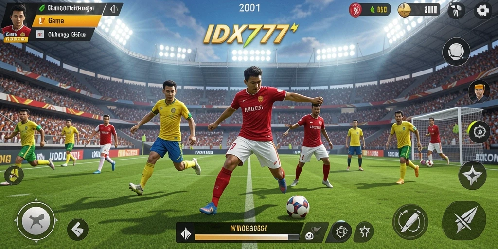 Tampilan gameplay yang seru dan penuh aksi di IDX777.
