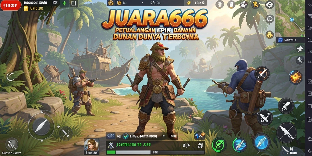 Tangkapan layar JUARA666 menampilkan gameplay yang mendebarkan di dunia terbuka.