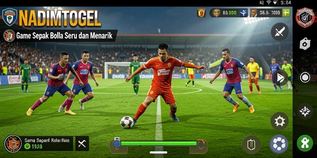 Tangkapan layar gameplay NADIMTOGEL yang menampilkan aksi seru di lapangan.
