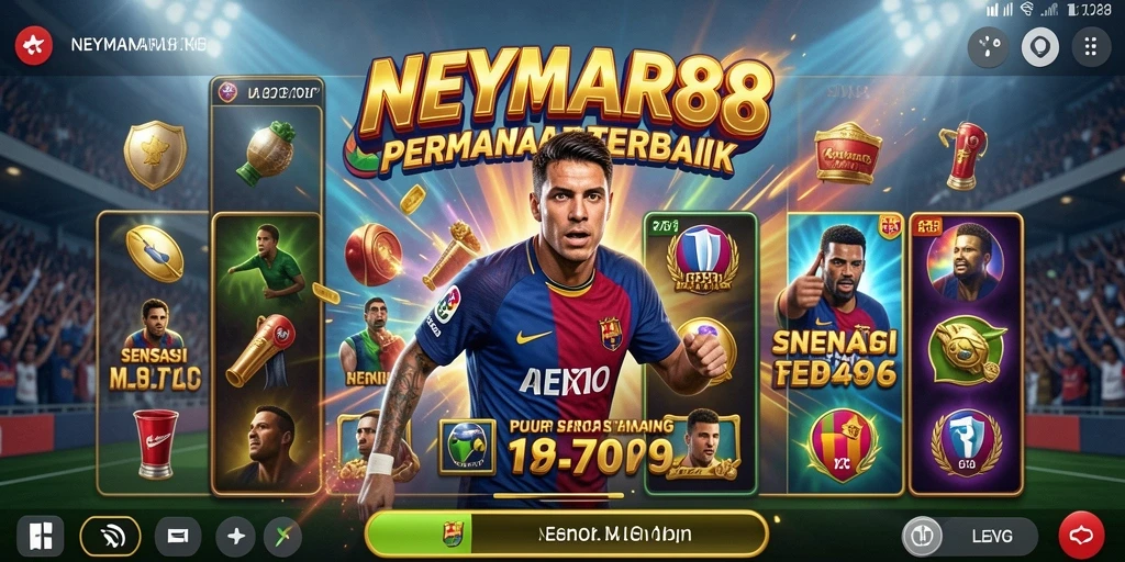 Screenshot gameplay Slot yang menarik dan penuh warna dari NEYMAR88.