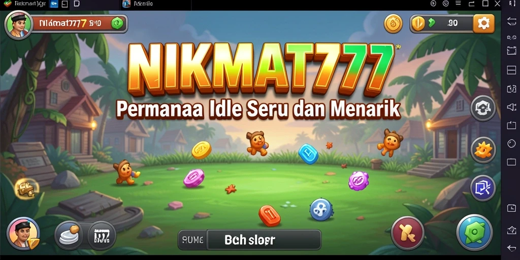 Tangkapan layar gameplay NIKMAT777 menunjukkan aksi santai dan seru.