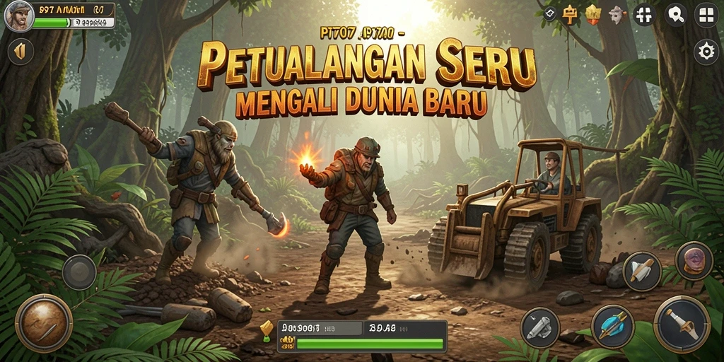 Tampilan gameplay PT707 yang menegangkan di dunia petualangan.