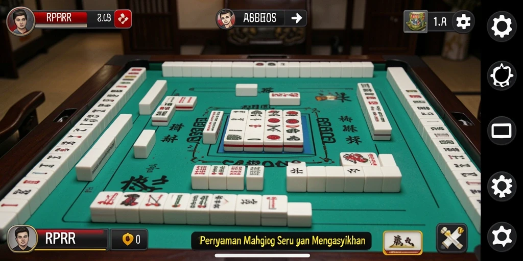 Tampilan permainan Mahjong yang menarik dan menantang dalam RPRR.
