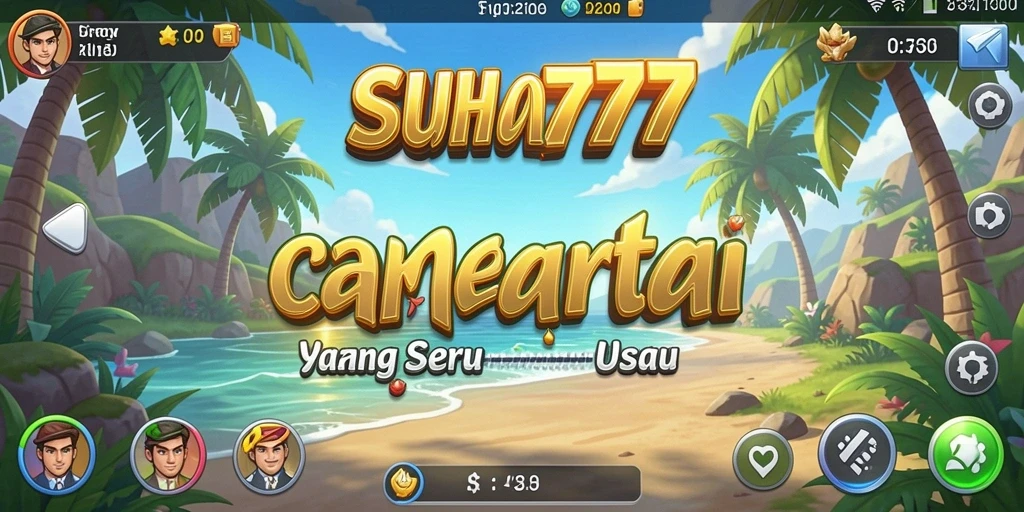Tampilan gameplay <strong>Suhu777</strong> yang cerah dan menghibur.